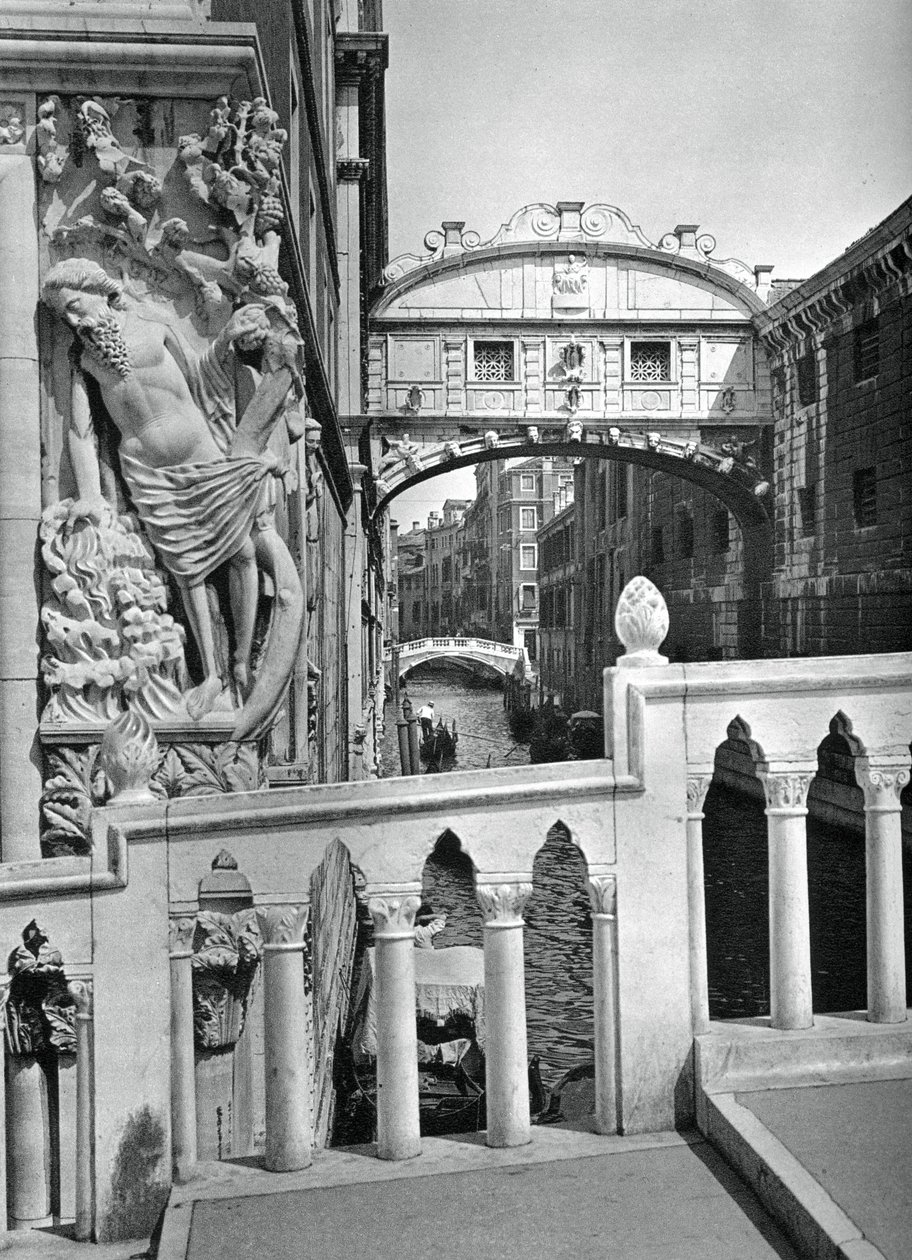 Die Seufzerbrücke und der Dogenpalast, Venedig, 1937 von Martin Hurlimann