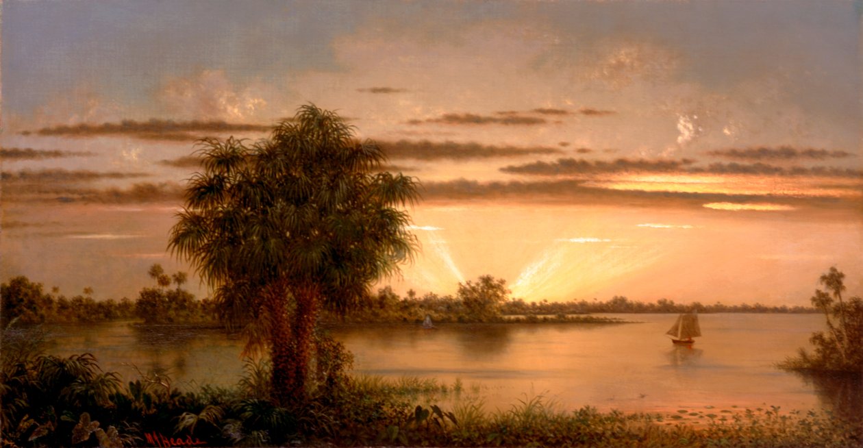 Florida Sonnenaufgang von Martin Johnson Heade