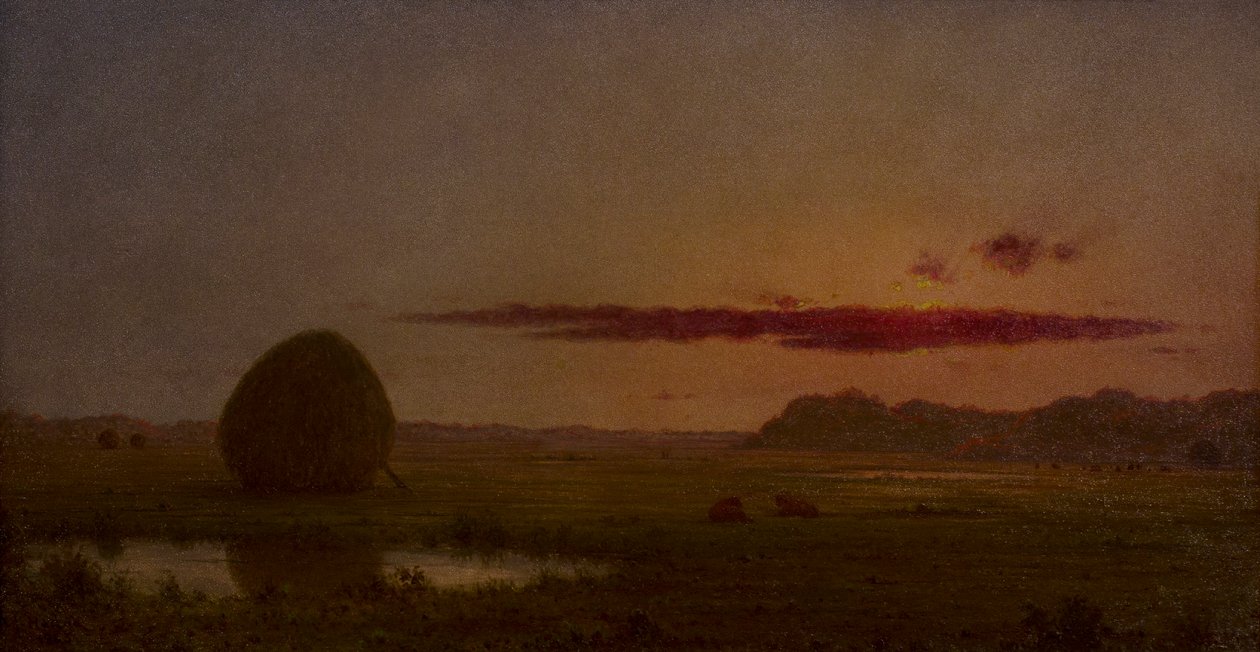 Sonnenuntergang, Newburyport Meadows von Martin Johnson Heade