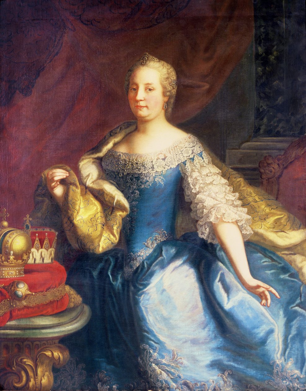 Porträt der Kaiserin Maria Theresia von Österreich von Martin Mytens or Meytens