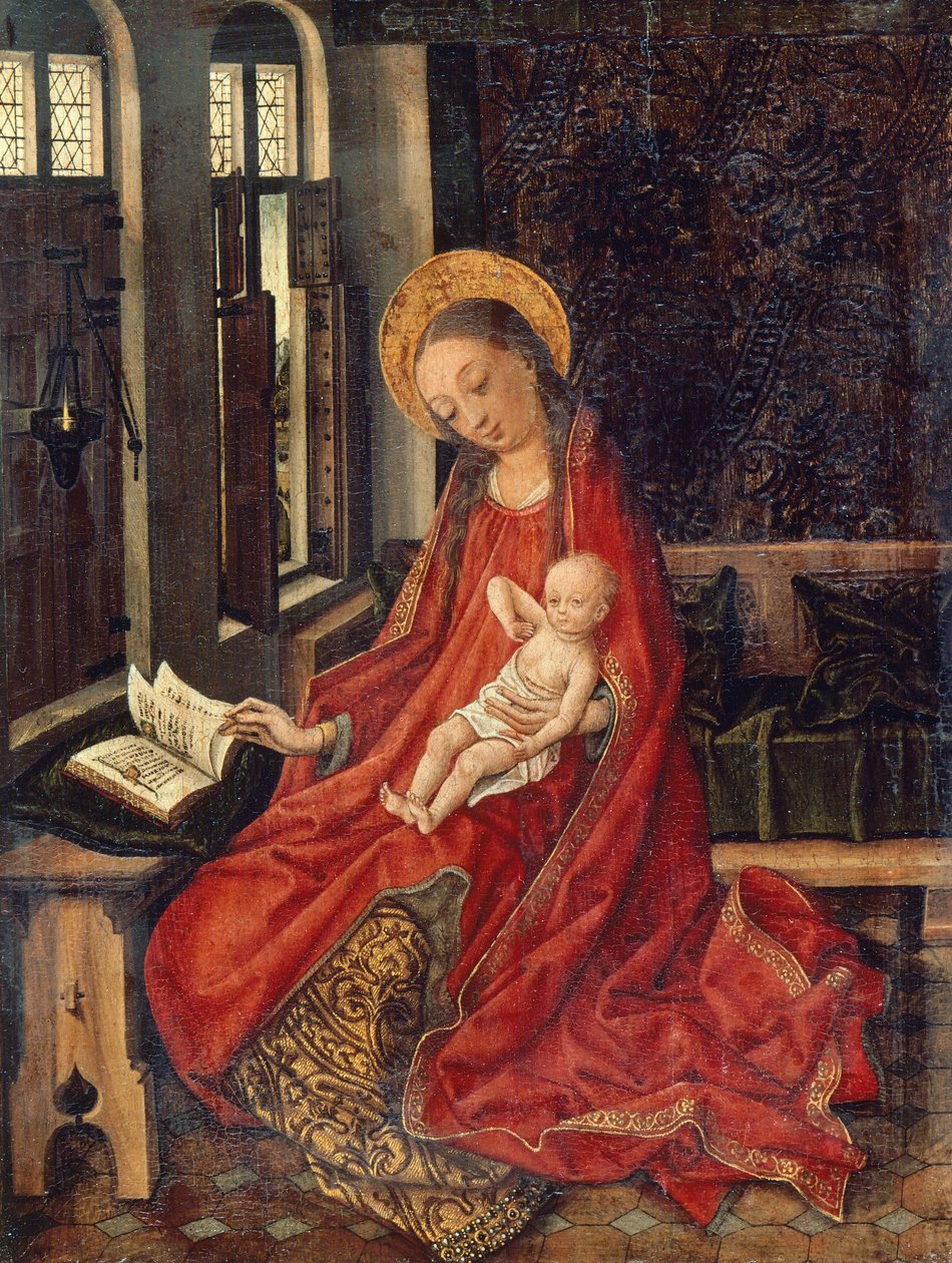 Madonna mit Kind im Raum, von Martin Schongauer von Martin Schongauer
