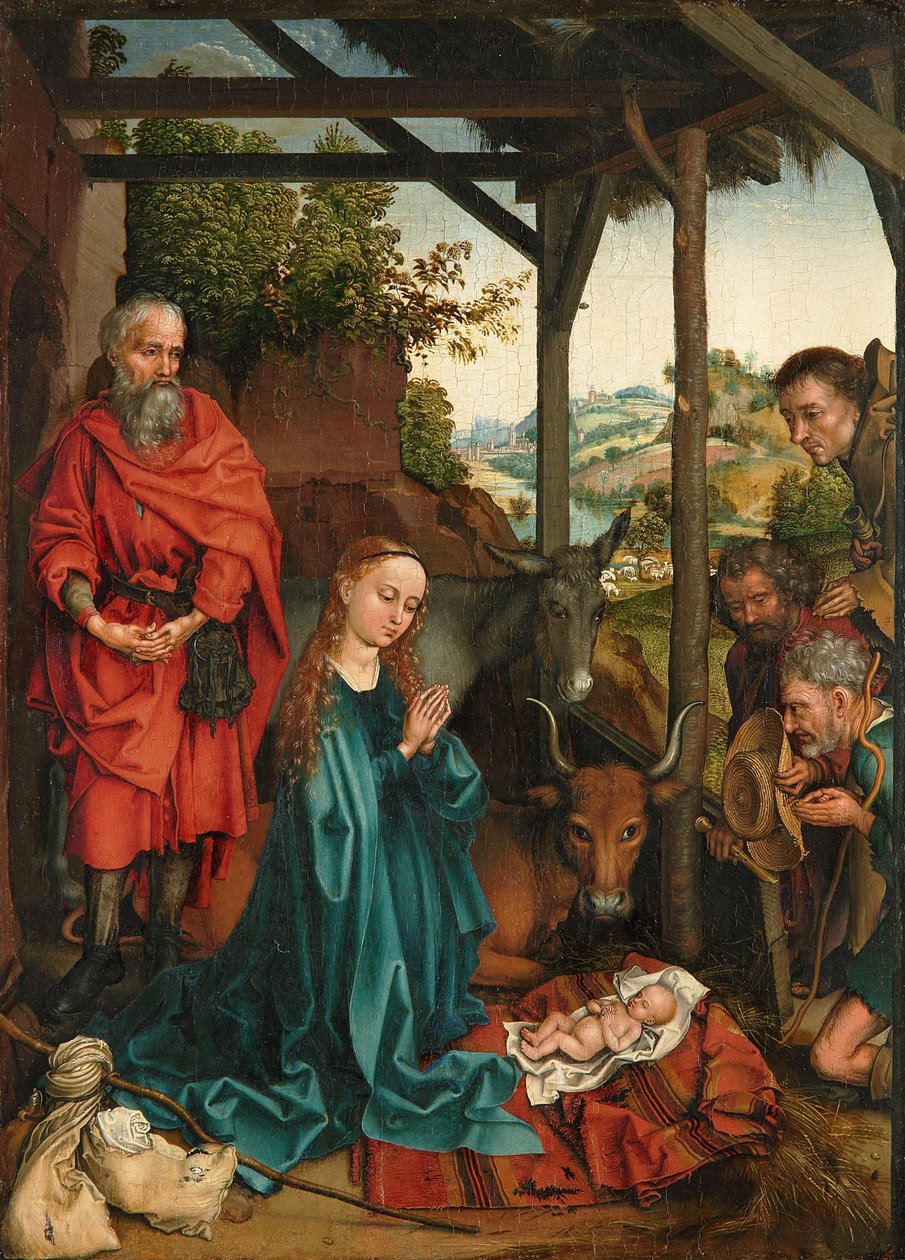 Die Geburt Christi mit der Anbetung der Hirten von Martin Schongauer