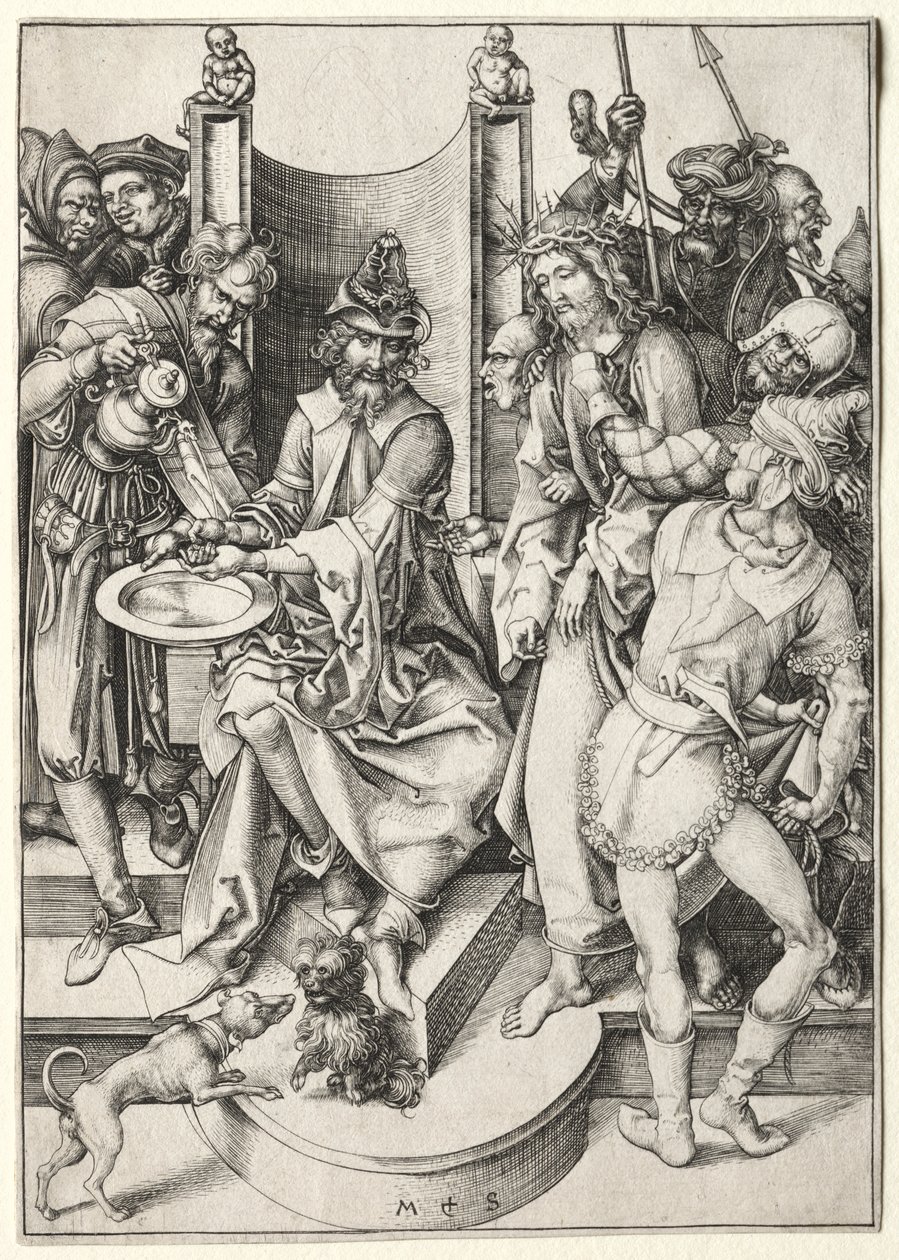 Die Passion: Christus vor Pilatus von Martin Schongauer
