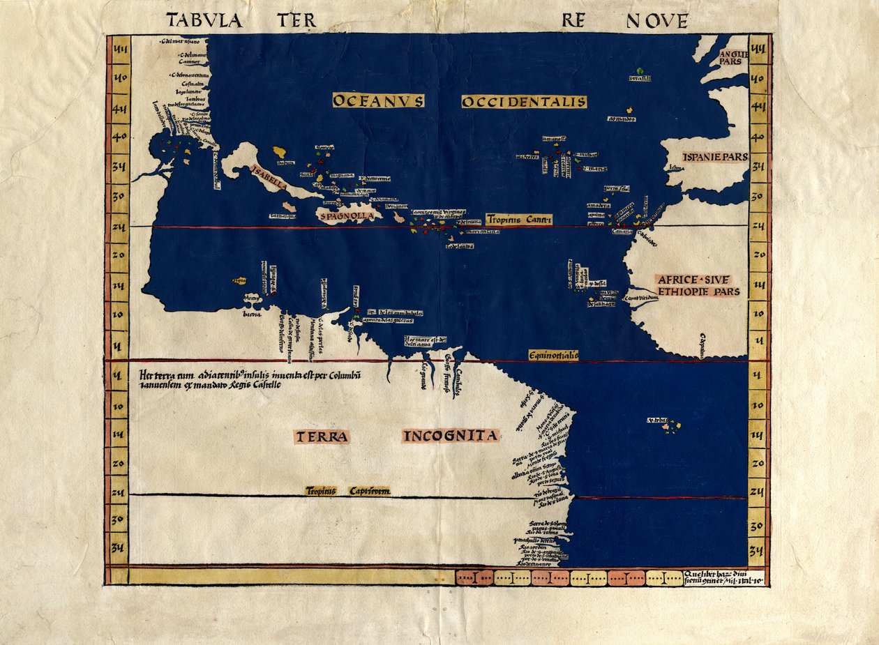 Tabula Terre Nove von Martin & Schött Johann Waldseemüller