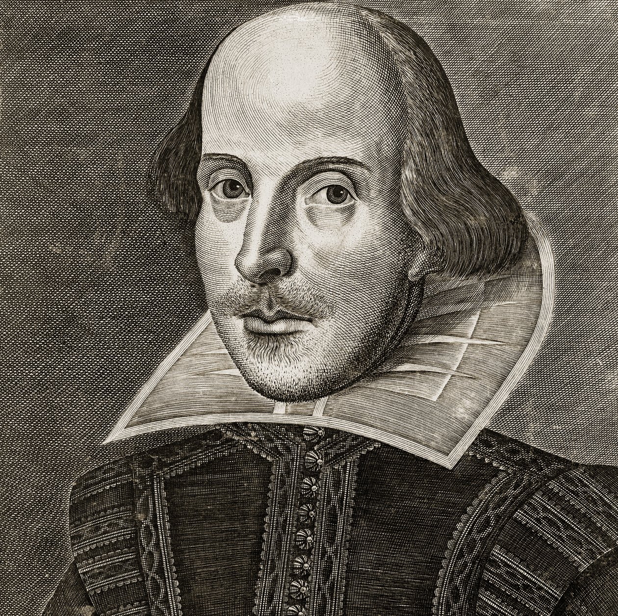 Porträt von William Shakespeare von Martin Droeshout von Martin the elder Droeshout