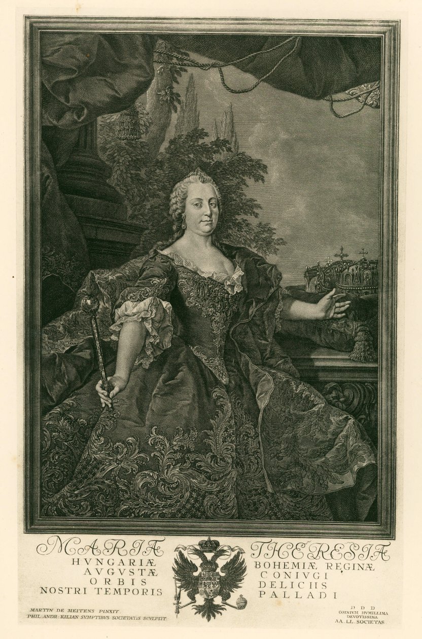 Maria Theresia, Heilige Römische Kaiserin von Martin van (after) Mytens or Meytens
