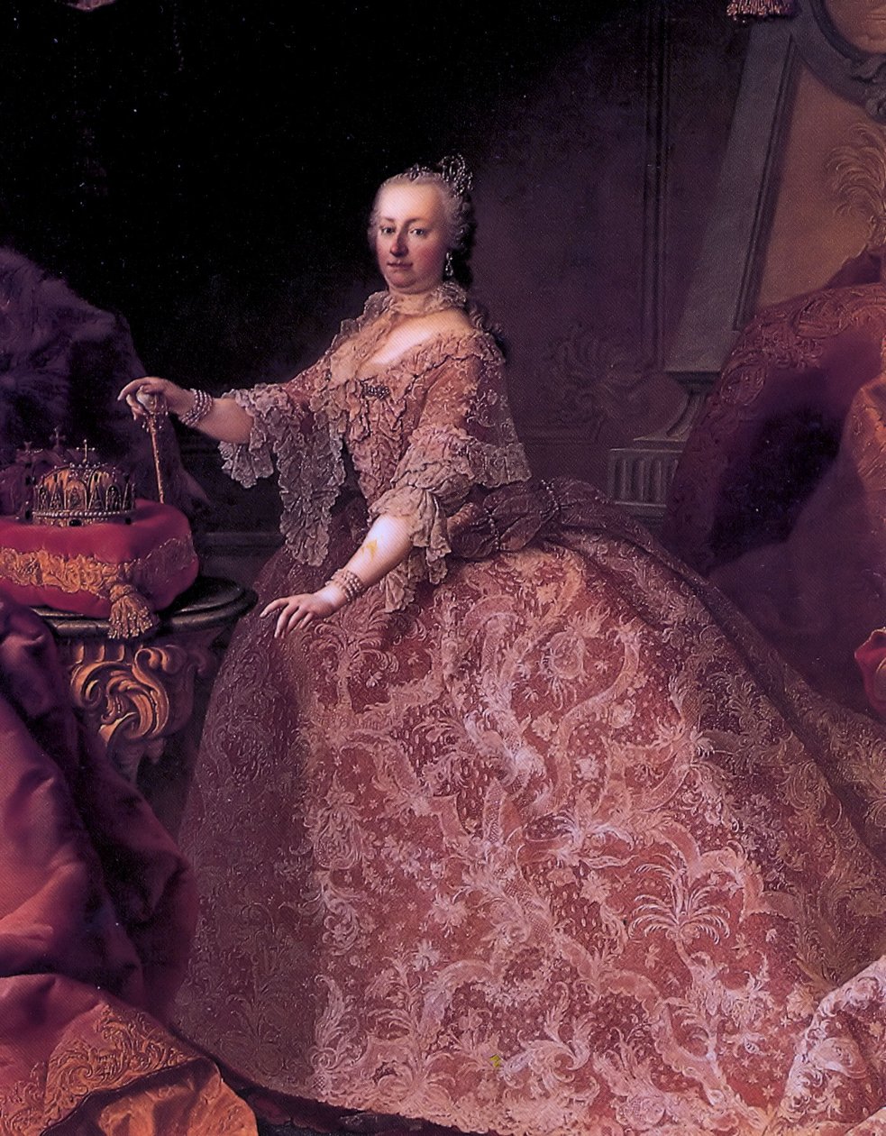 Maria Theresia von Österreich im Alter von 35 Jahren von Martin van Meytens