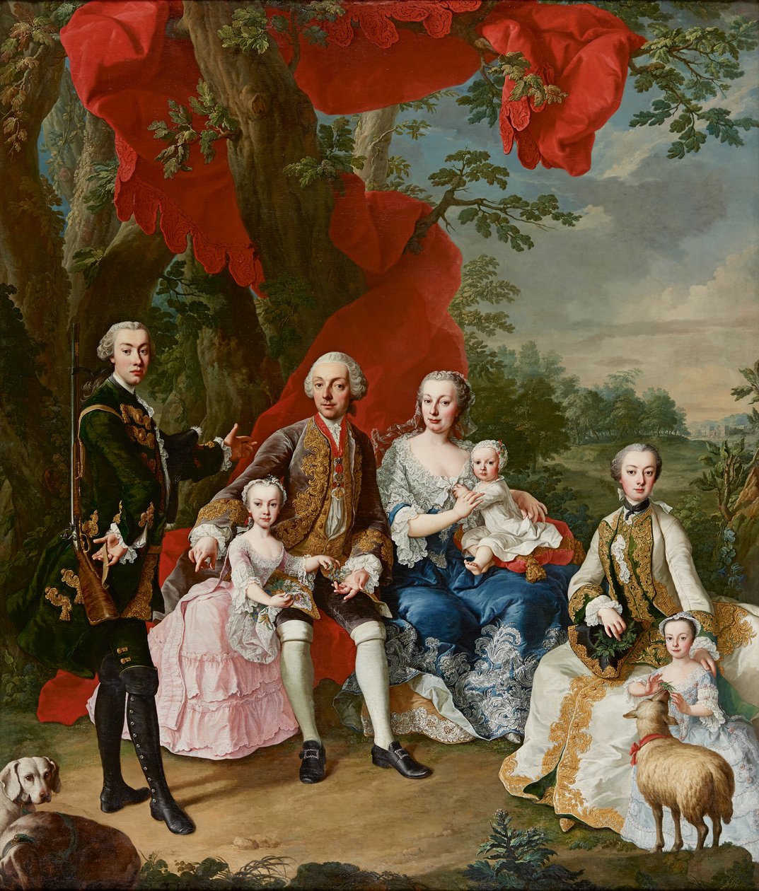 Die Familie des Grafen Nikolaus Pálffy von Erdőd von Martin van Meytens d. J.