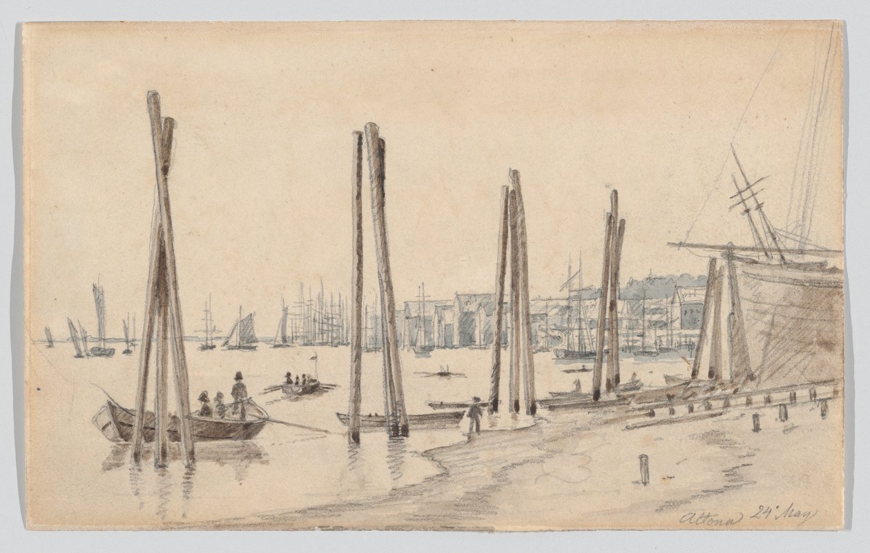 Die Küste von Altona von Osten aus gesehen von Martinus Rørbye
