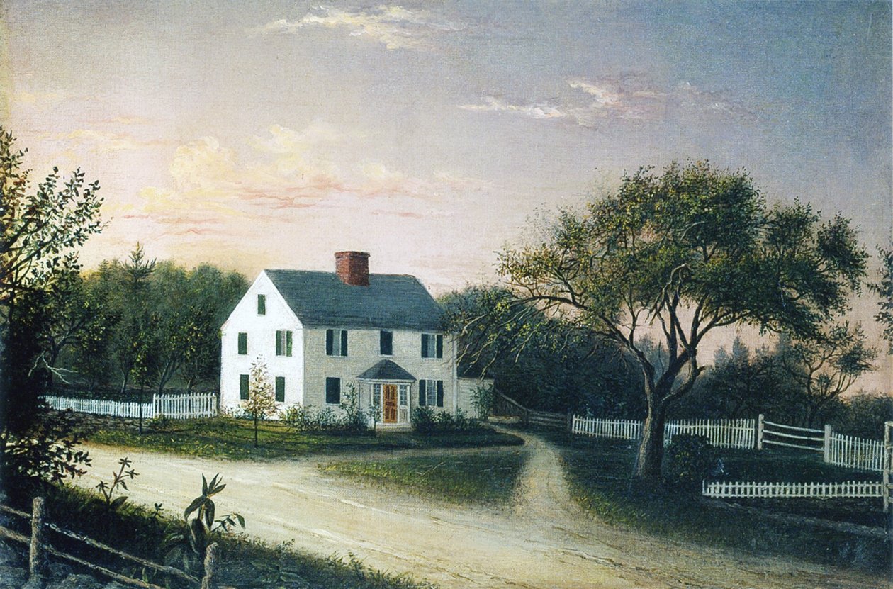Das Haus der Künstlerfamilie, ca. 1859 von Mary Blood Mellen