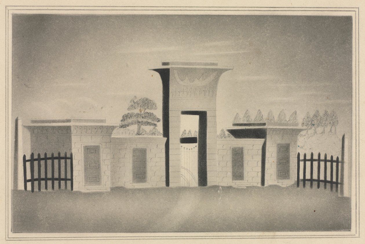 Das Tor von Mount Auburn, bei Boston von Mary Altha Nims