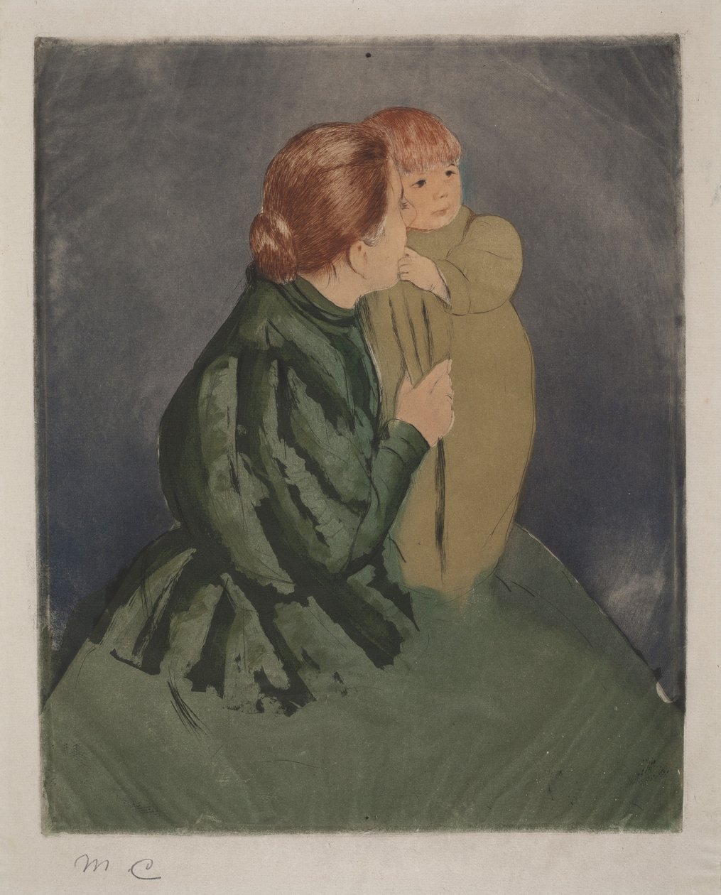 Bäuerin mit Kind von Mary Cassatt