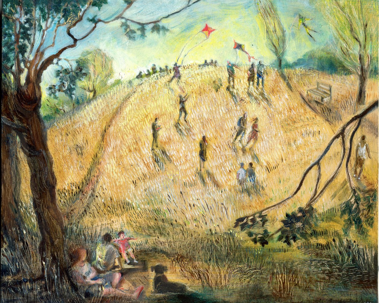 Drachen auf dem Parliament Hill, 2003 von Mary Kuper