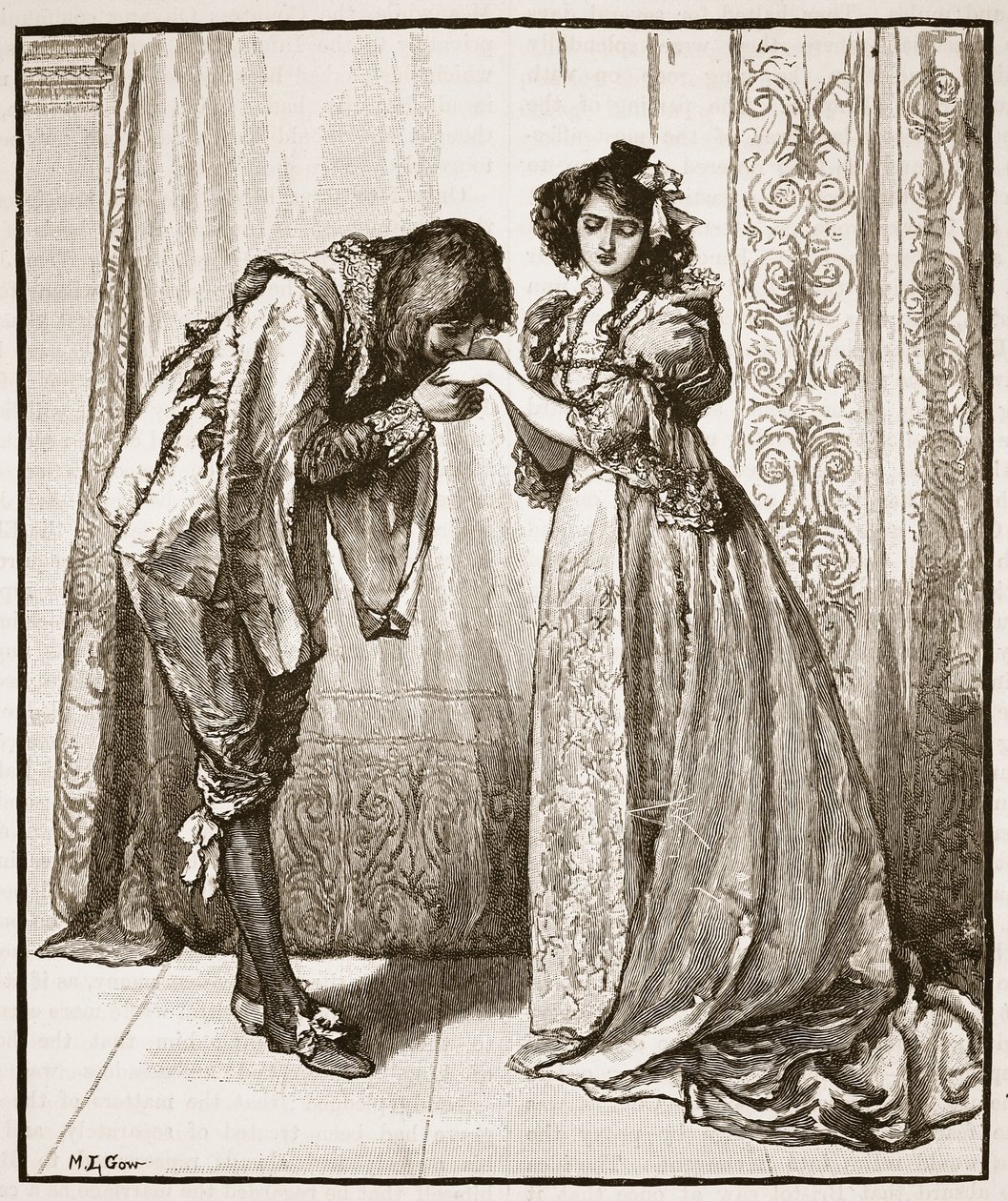 Abschied von Prinz Charles an die Infantin, Illustration aus 