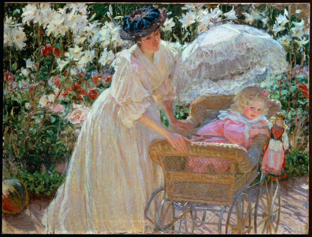 Rosen und Lilien von Mary Louise (1858-1946) MacMonnies