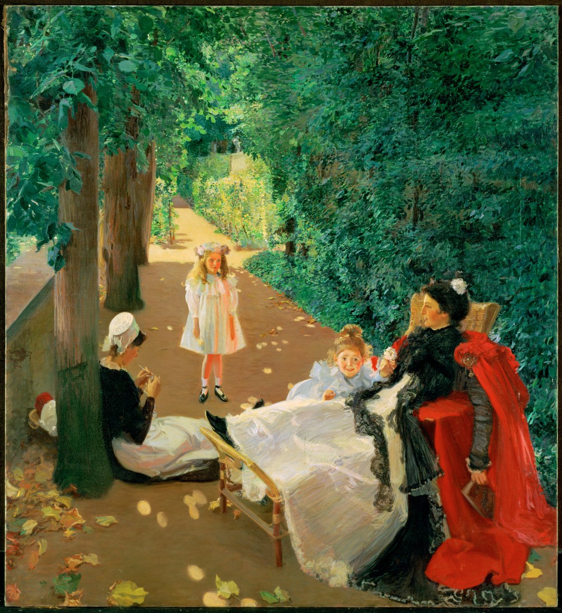 Besuch im Park von Mary Louise (1858-1946) MacMonnies