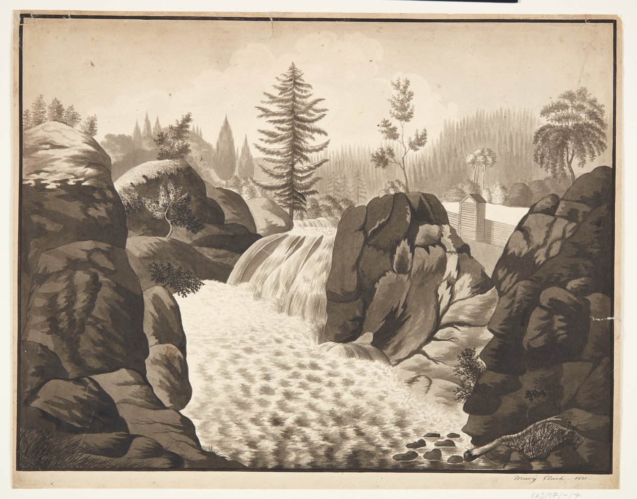 Norwegische Landschaft von Mary Sophie Clarck