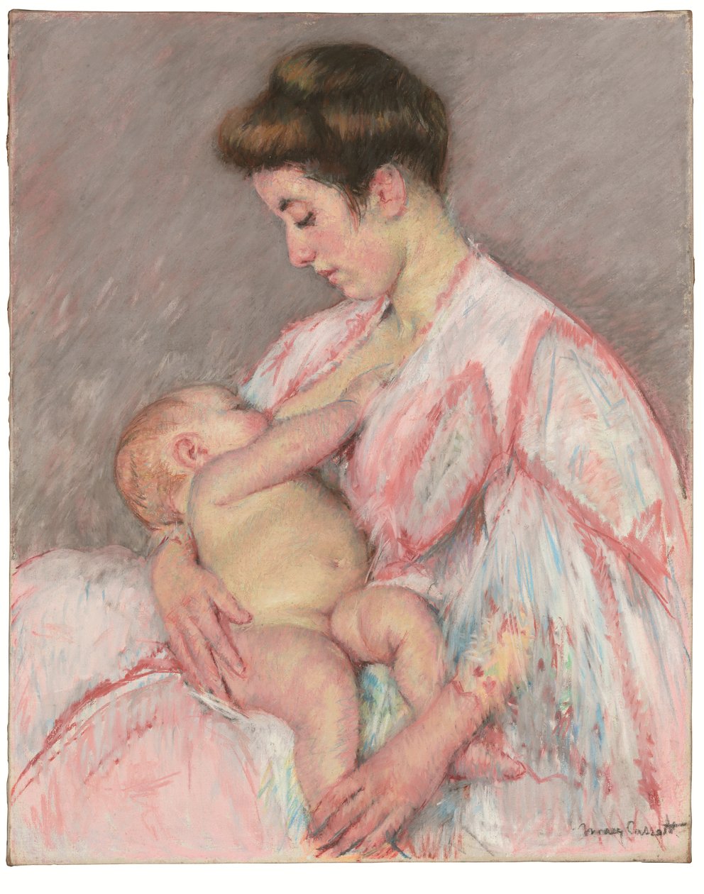 Baby John beim Stillen, um 1908 von Mary Stevenson Cassatt