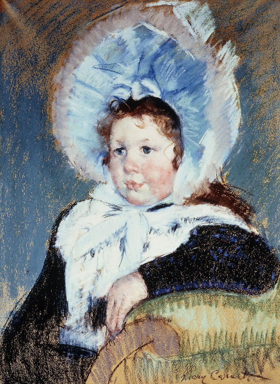 Dorothy mit einem sehr großen Hut und einem dunklen Mantel, ca. 1904 von Mary Cassatt