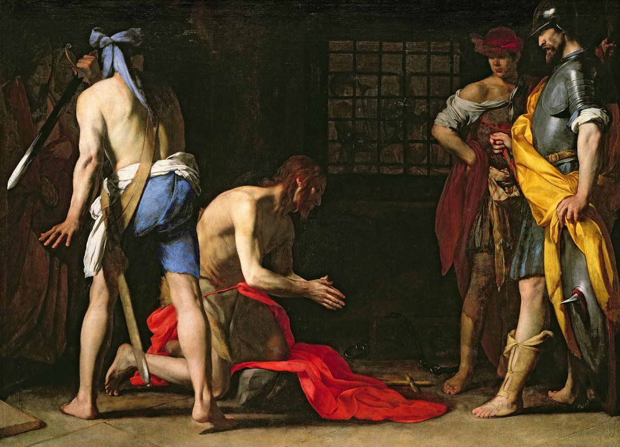 Die Enthauptung Johannes des Täufers, 1634 von Massimo Stanzione