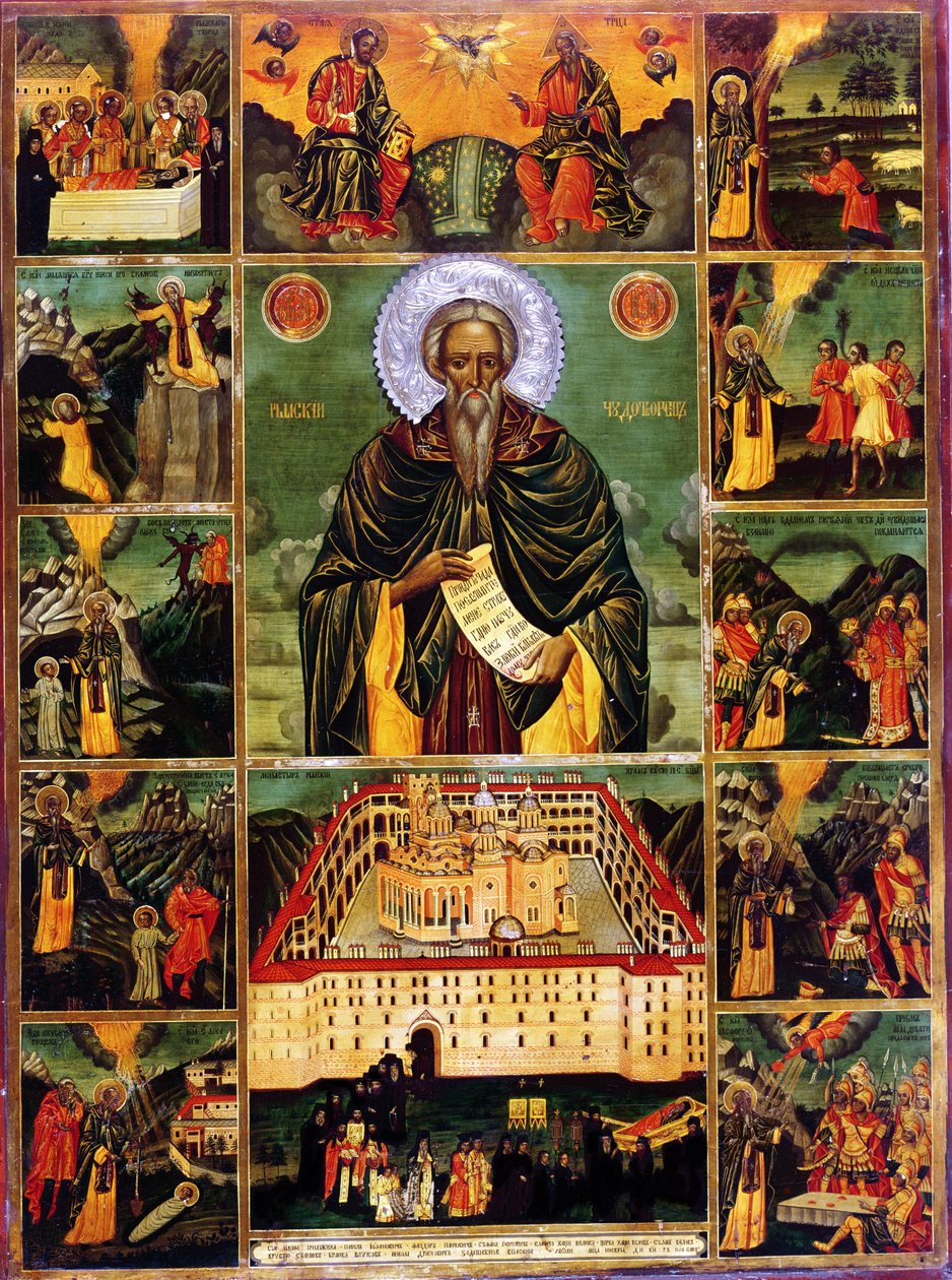 St. Johannes von Rila von Master John of Samakov