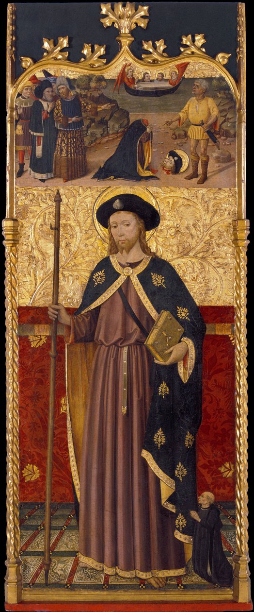 Heiliger Jakobus mit einem Stifter und Enthauptung des Heiligen Jakobus von Master of Cruïlles