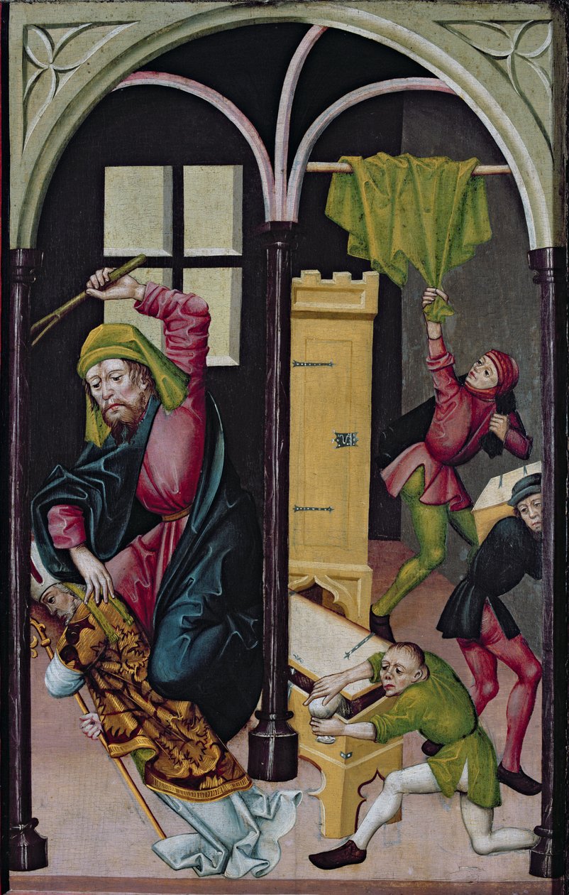 Der Altar von St. Nikolaus von Master of Janosret