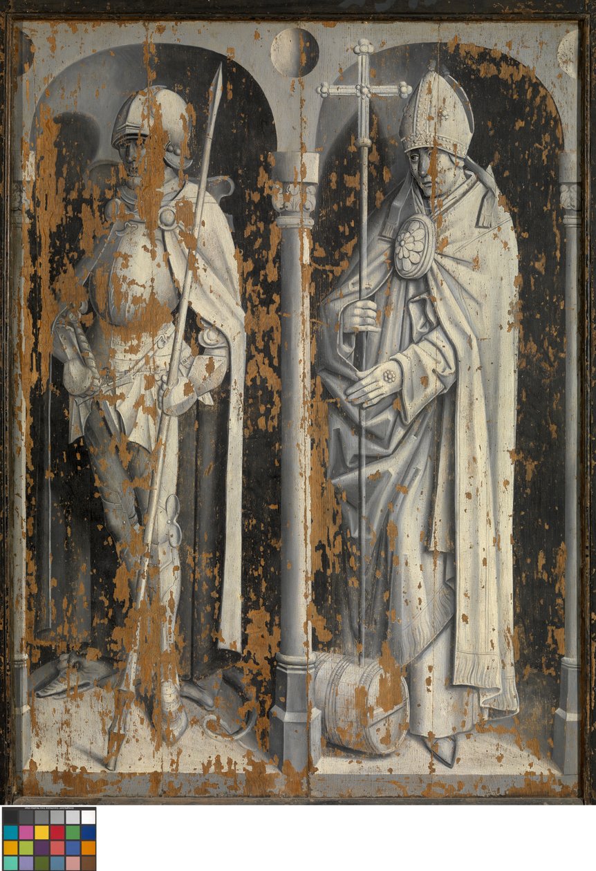 Außenansicht der Legende des Hl. Georg, ca. 1500-10 von Master Bruges