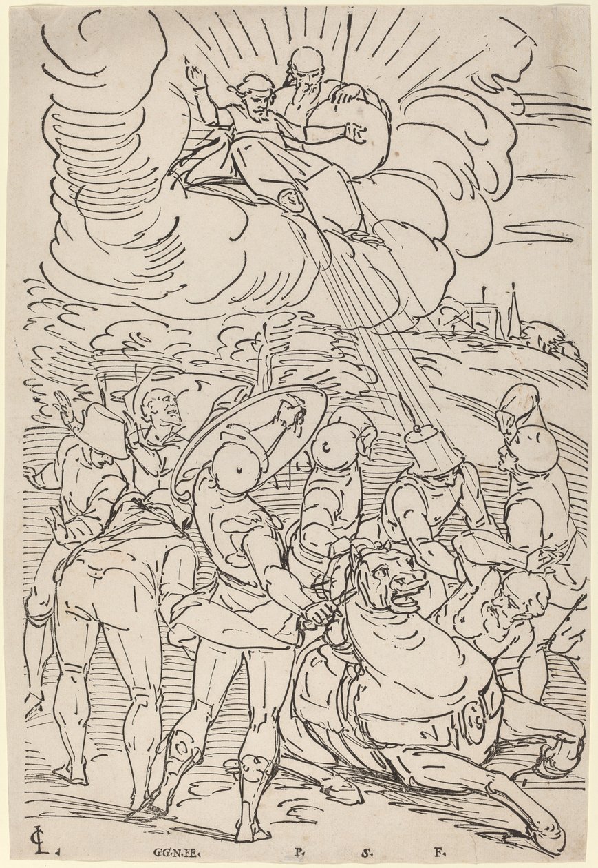 Die Bekehrung des Heiligen Paulus von Master G.G.N. after Luca Cambiaso