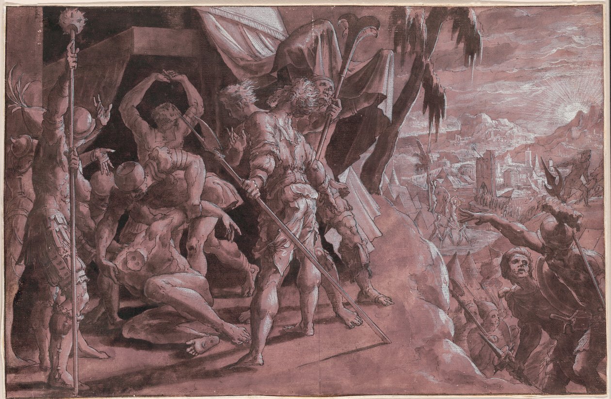 Soldaten entdecken den Körper von Holofernes von Master Of The Liechtenstein Adoration