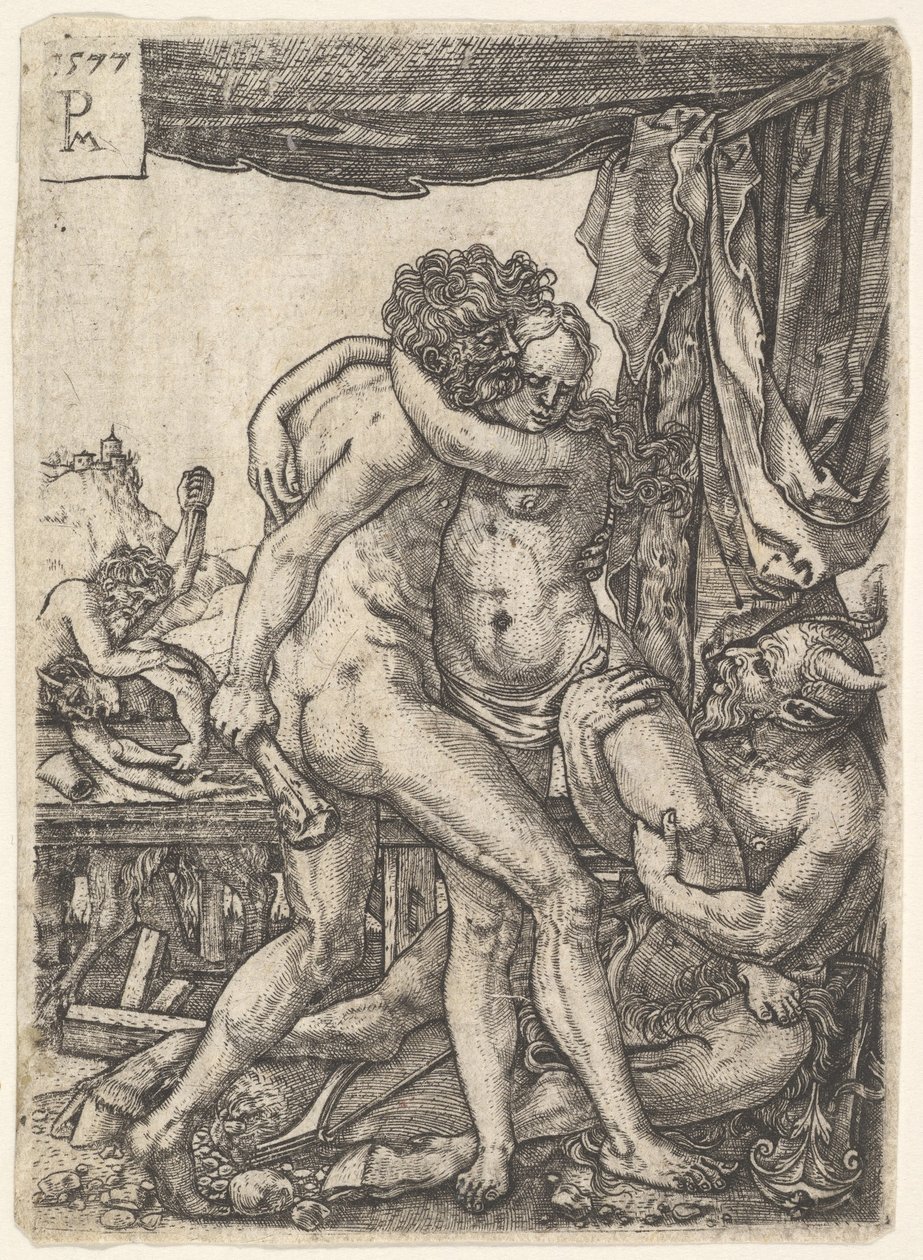 Herkules kämpft gegen die Kentauren, 1577 von Master PM