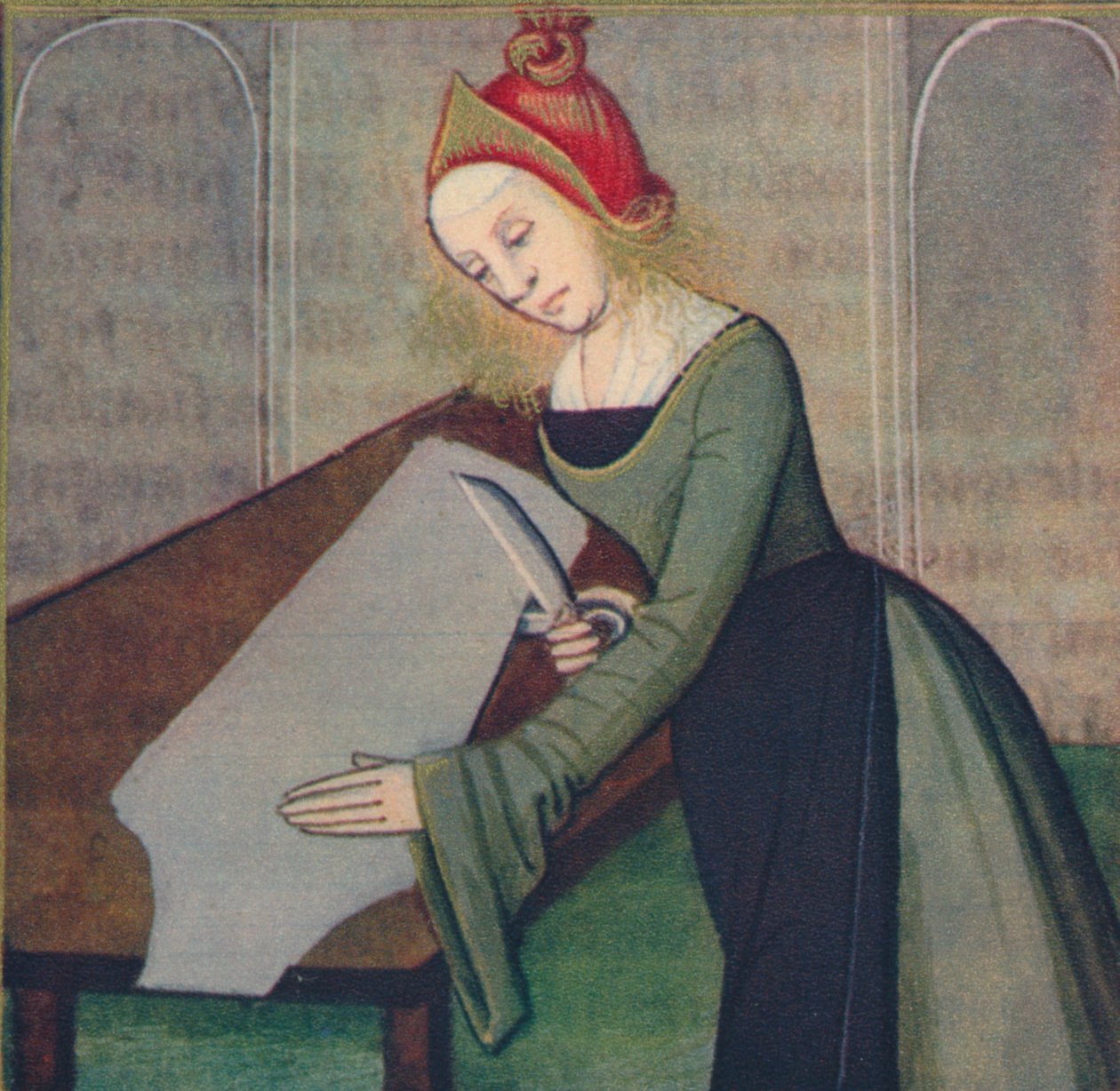 Pauline - Römische Frau, 1403, 1939 von Master of Berry