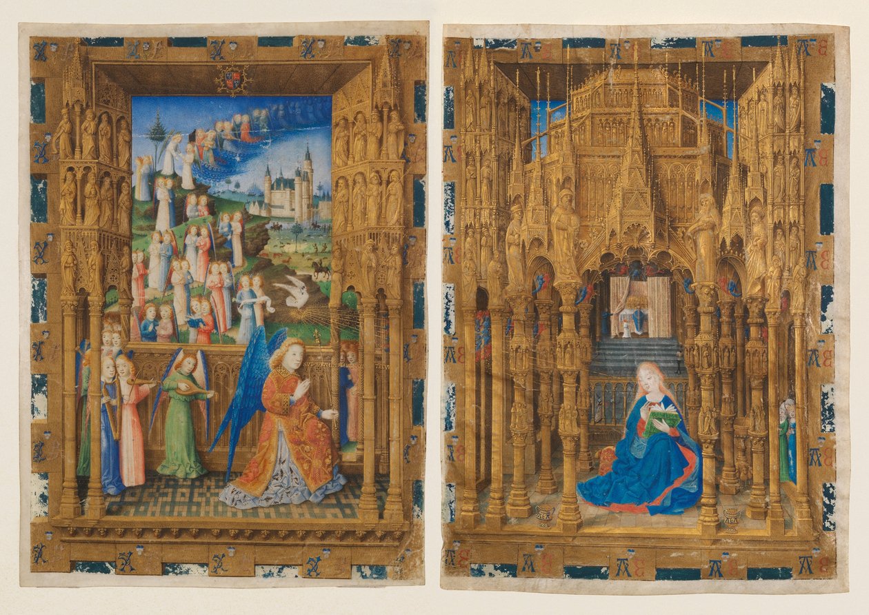Die Verkündigung aus den Stunden von Karl von Frankreich von Master of Charles of France