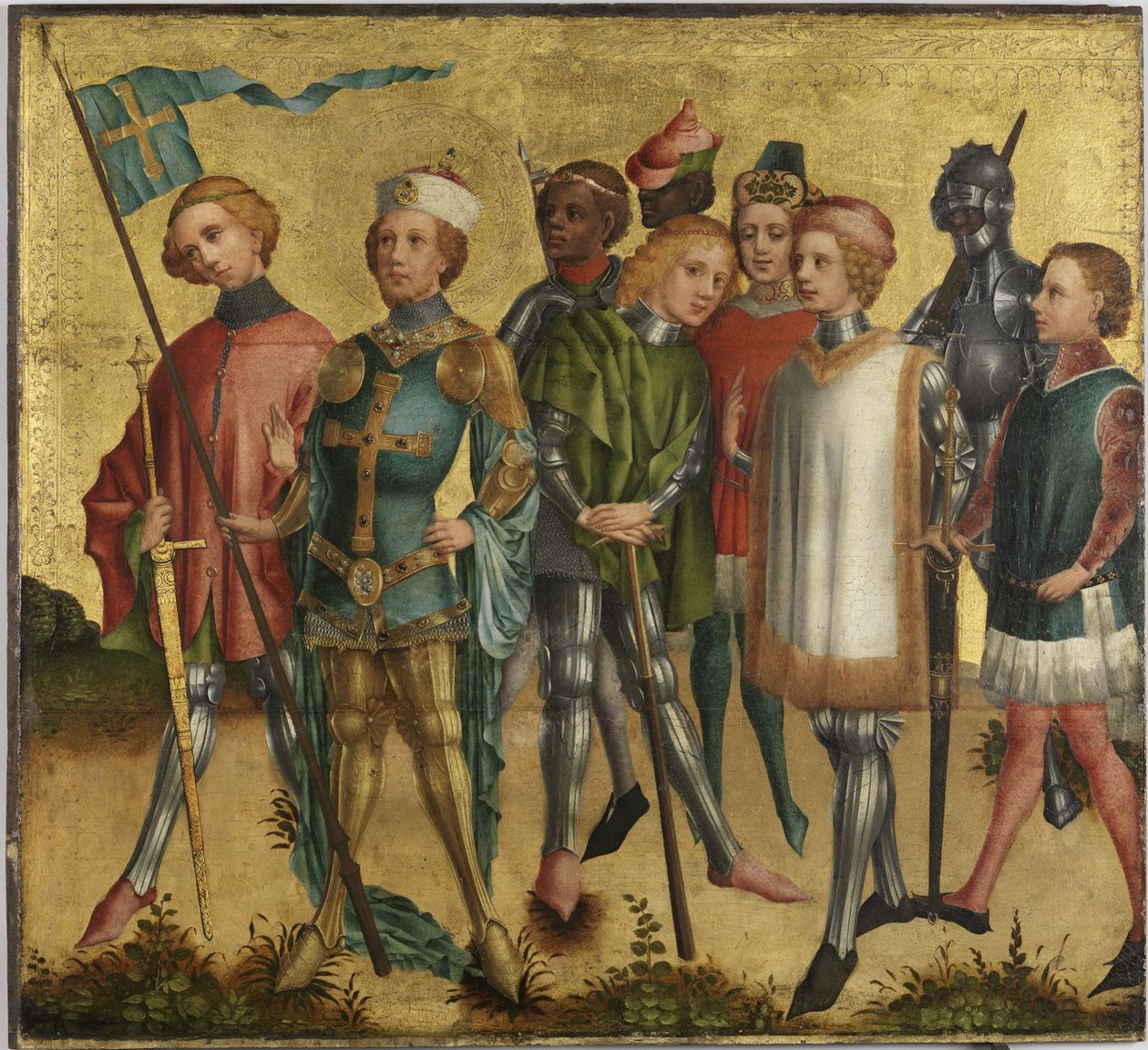 Heiliger Gereon von Köln mit Soldaten von Master of Cologne