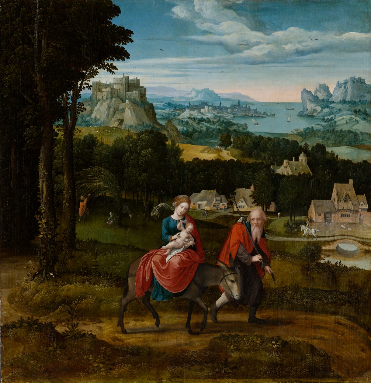 Die Flucht nach Ägypten, ca. 1530-1535 von Master of Female Half Lengths