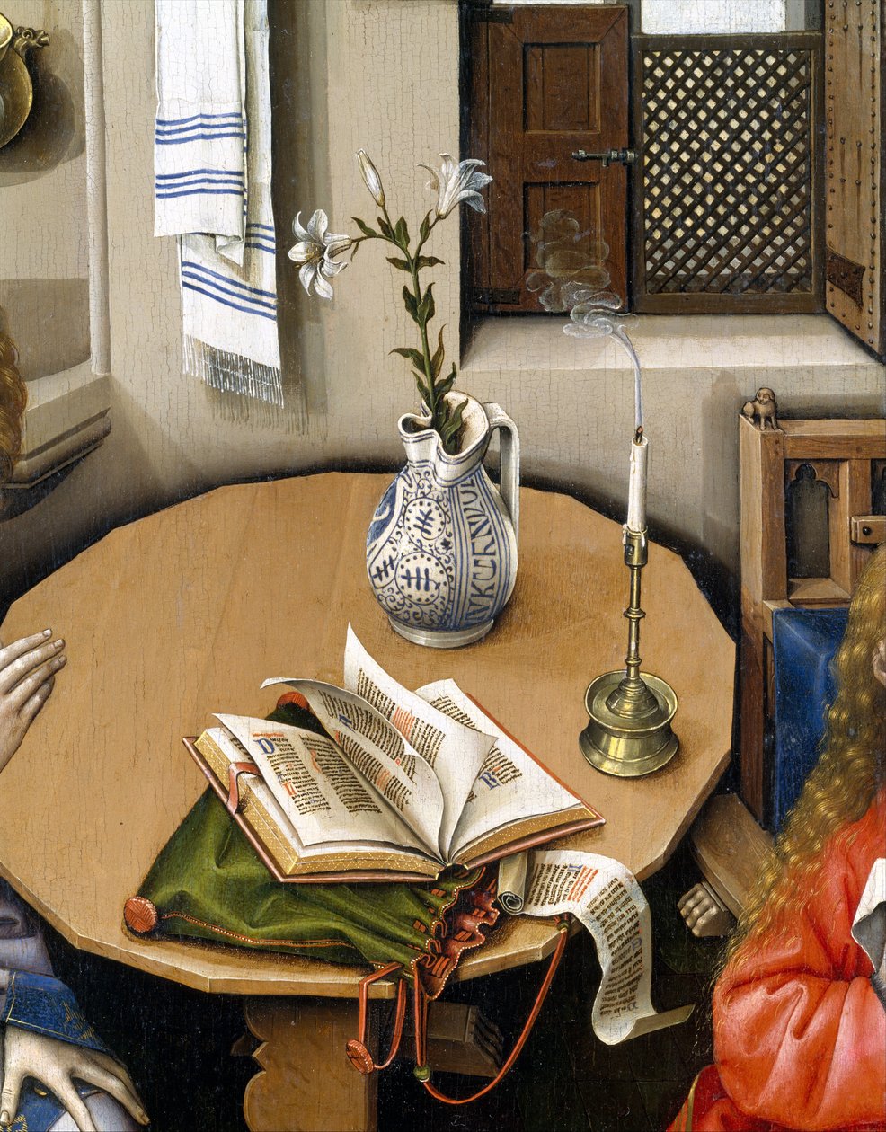 Verkündigungstriptychon (Merode-Altar), ca. 1427-32 von Master of Flémalle