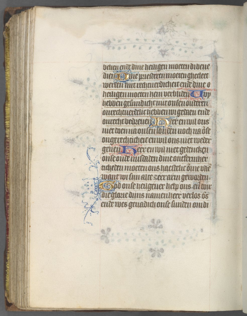 Stundenbuch Gebrauch von Utrecht: fol. 174v, Text, c. 1460-1465 von Master of Gijsbrecht van Brederode
