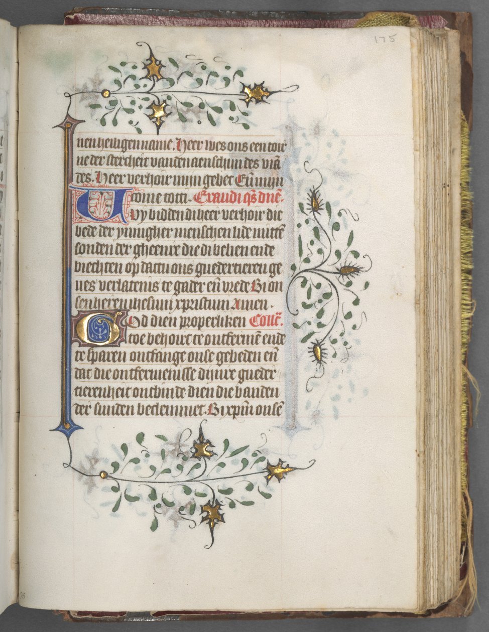 Stundenbuch Gebrauch von Utrecht: fol. 175r, Text, ca. 1460-1465 von Master of Gijsbrecht van Brederode