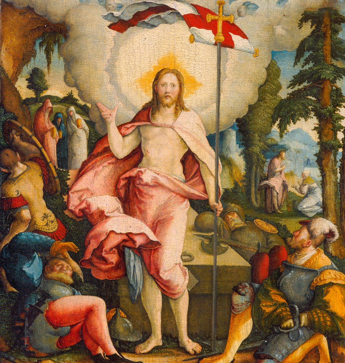 Die Auferstehung Christi und Noli me tangere von Master of Messkirch