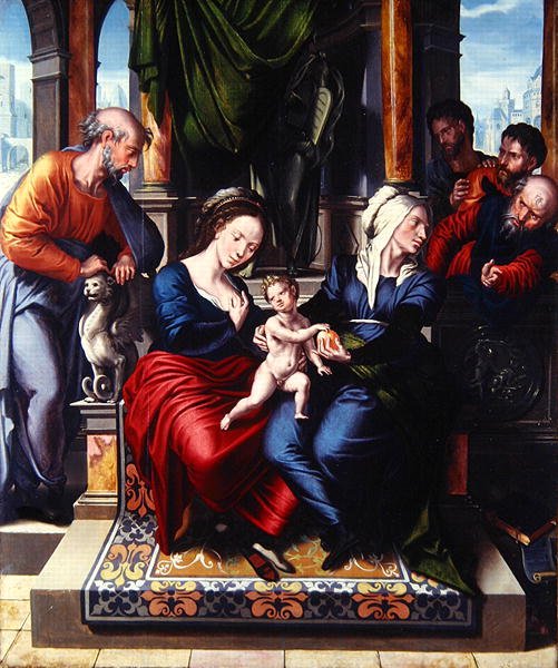 Die Heilige Familie von Master of Paul and Barnabas