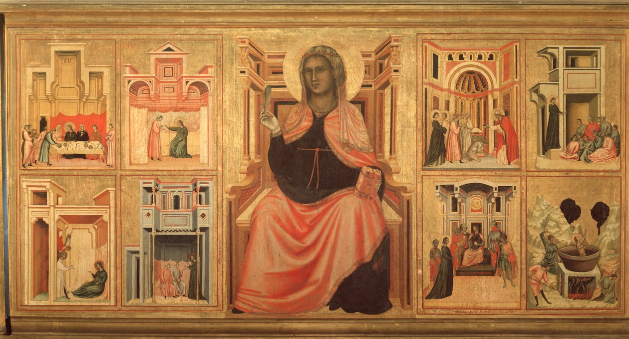 Die Heilige Cäcilia und die Geschichte ihres Lebens von Master of St. Cecilia