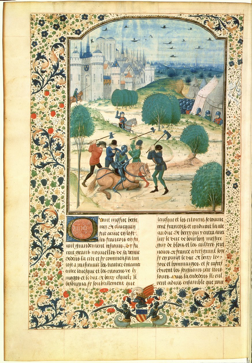 MS Fr 87 Miniatur aus Band II der Chronik von England, geschrieben von Jean de Wavrin, Lord of Forestel von Master of Wavrin