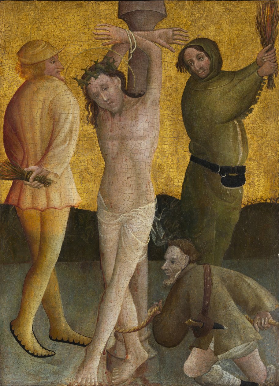 Die Geißelung, ca. 1400 von Master of the Berswordt Altar