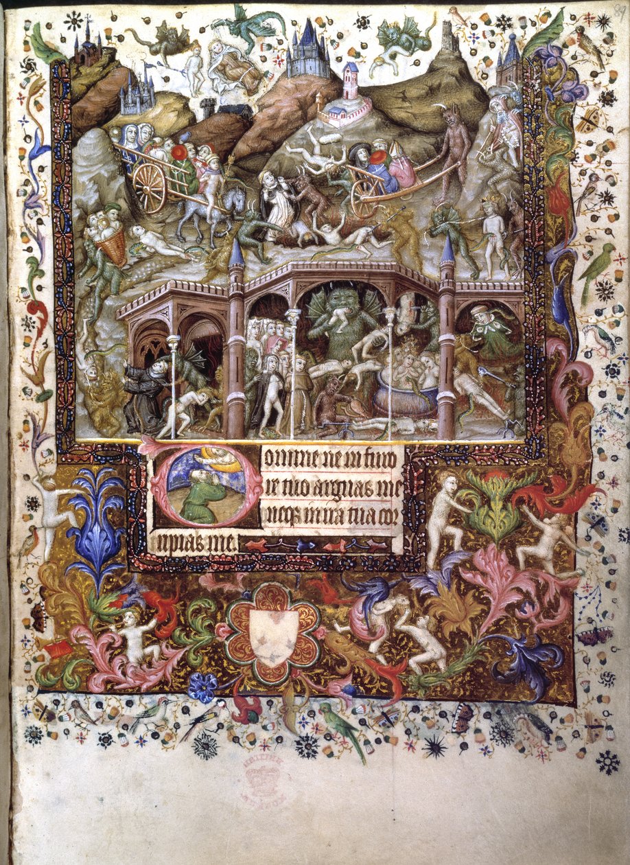 Szene in der Hölle, Illustration aus einem 