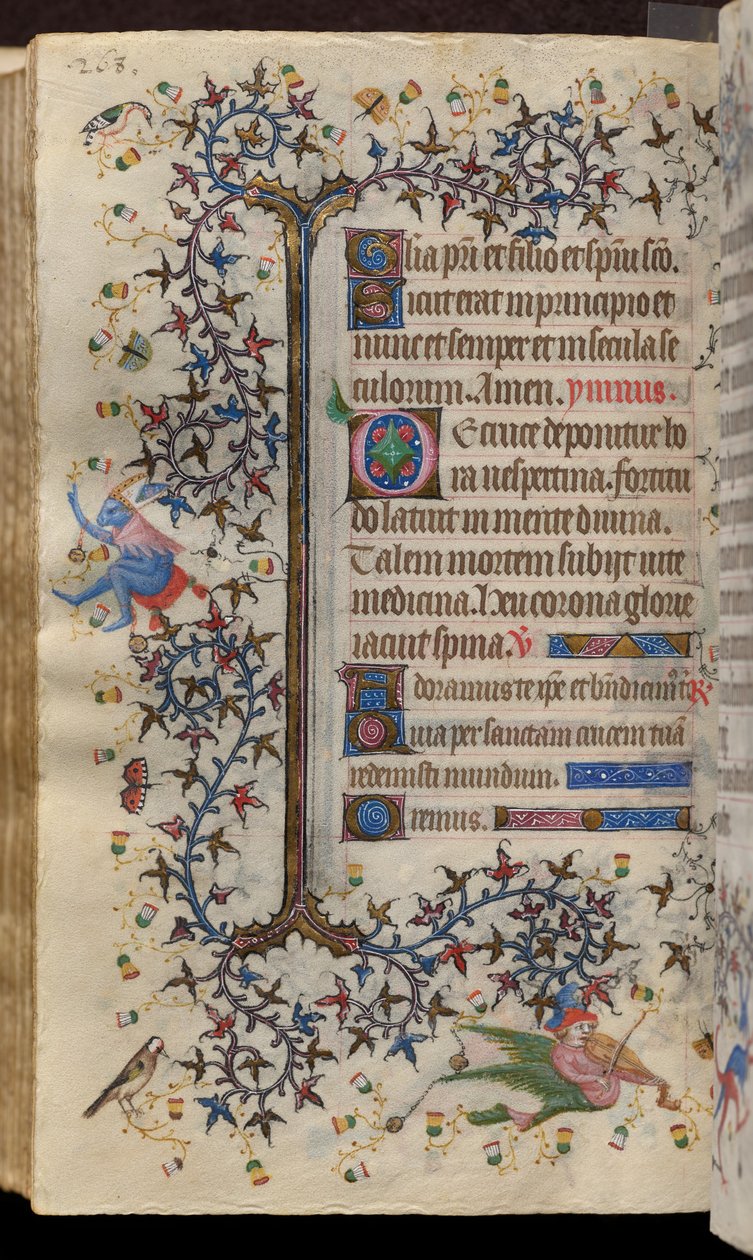 Stundenbuch von Karl dem Edlen, König von Navarra (1361-1425): fol. 134v, Text von Master of the Brussels Initials and Associates