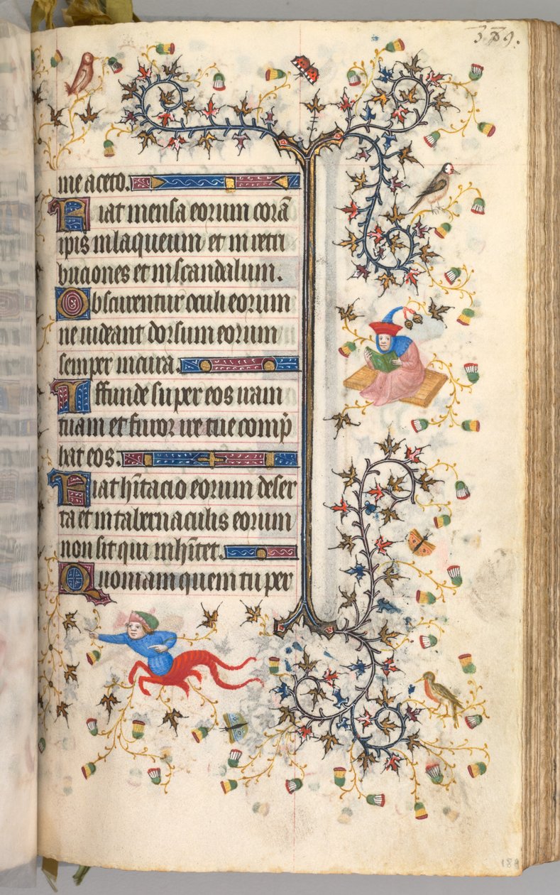 Stundenbuch von Karl dem Edlen, König von Navarra (1361-1425): fol. 189r, Text von Master of the Brussels Initials and Associates