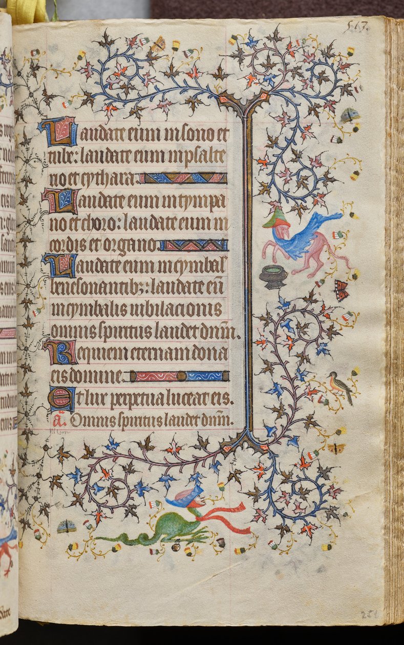 Stundenbuch von Karl dem Edlen, König von Navarra (1361-1425): fol. 251r, Text von Master of the Brussels Initials and Associates