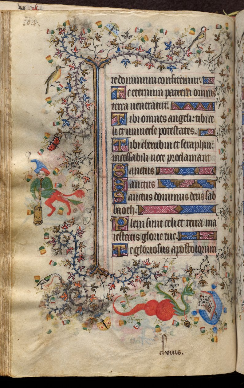 Stundenbuch von Karl dem Edlen, König von Navarra (1361-1425): fol. 52v, Text von Master of the Brussels Initials and Associates