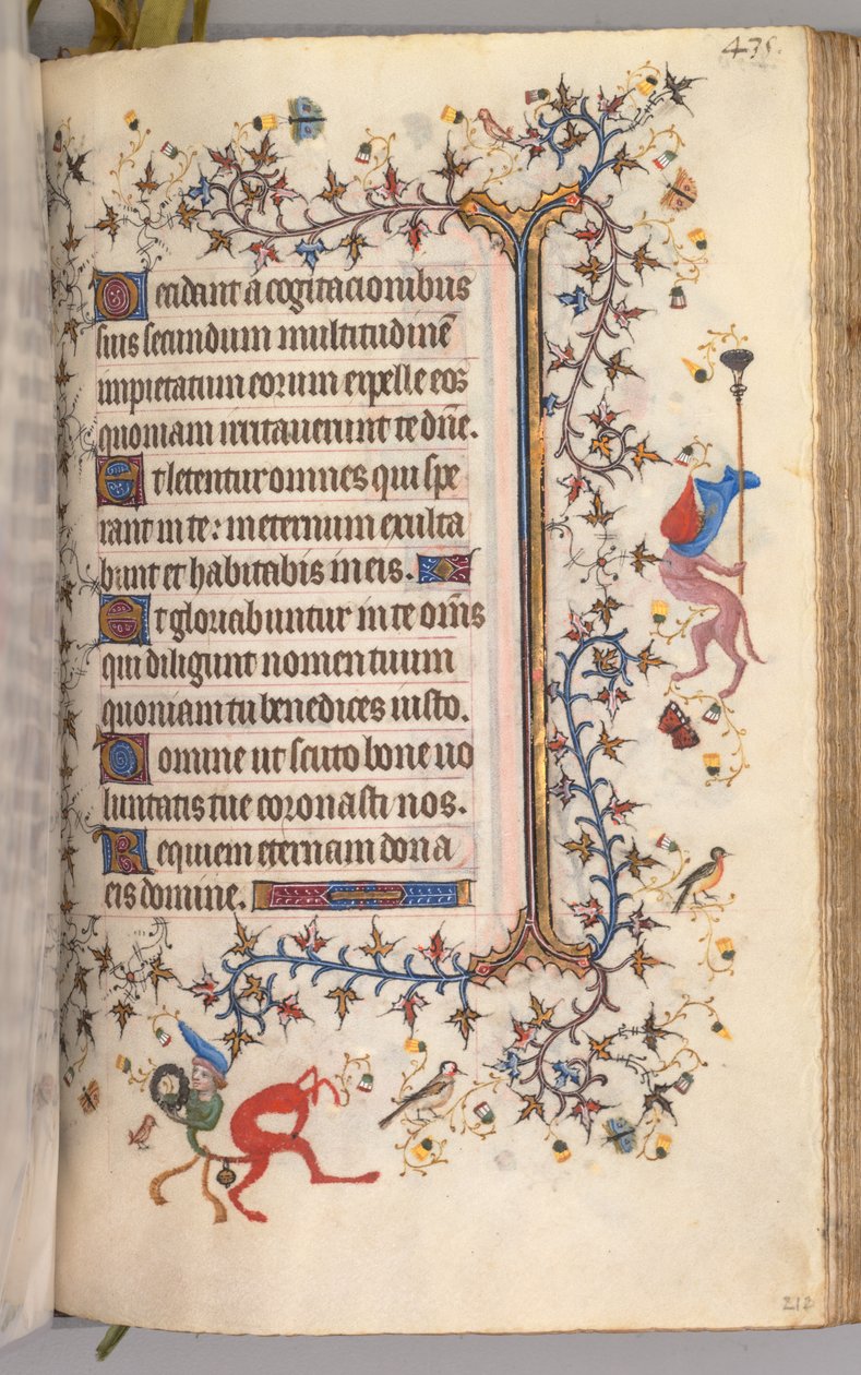 Stundenbuch von Karl dem Edlen, König von Navarra 1361-1425: fol. 212r, Text von Master of the Brussels Initials and Associates