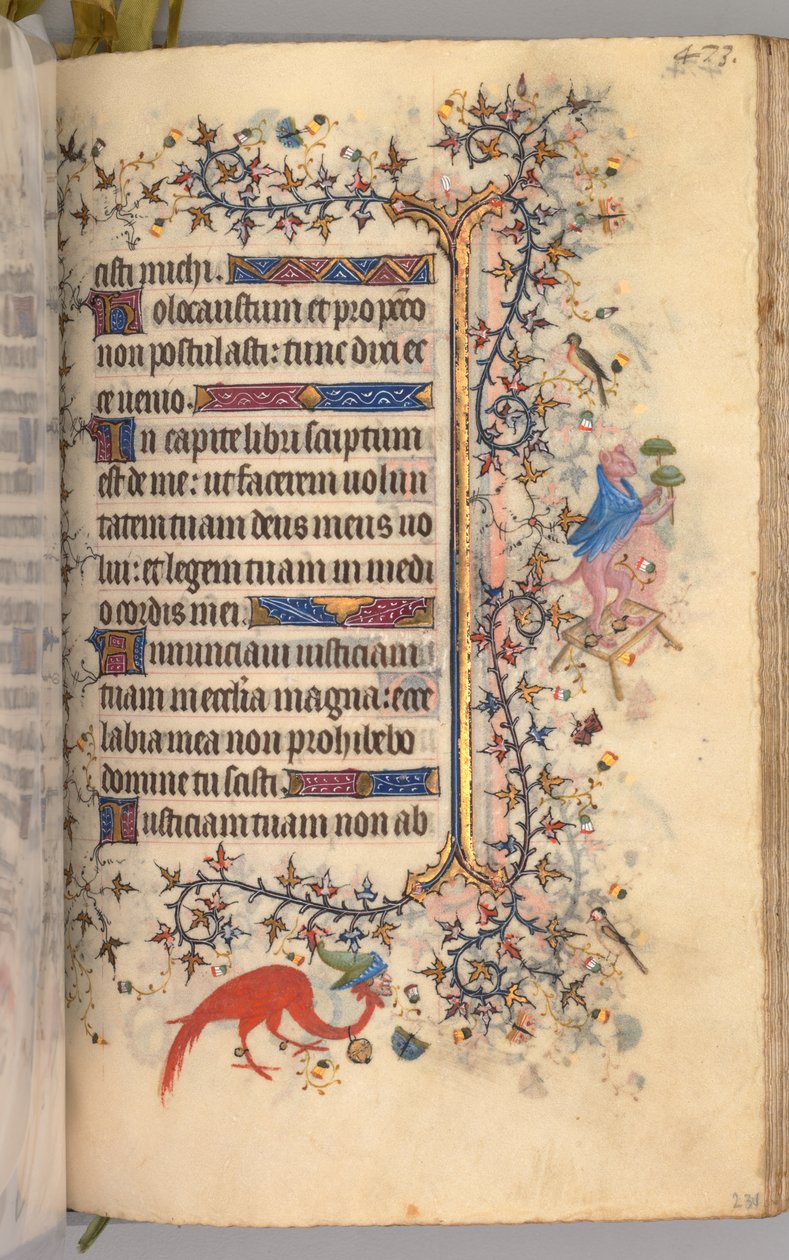Stundenbuch von Karl dem Edlen, König von Navarra 1361-1425: fol. 231r, Text, ca. 1405 von Master of the Brussels Initials and Associates